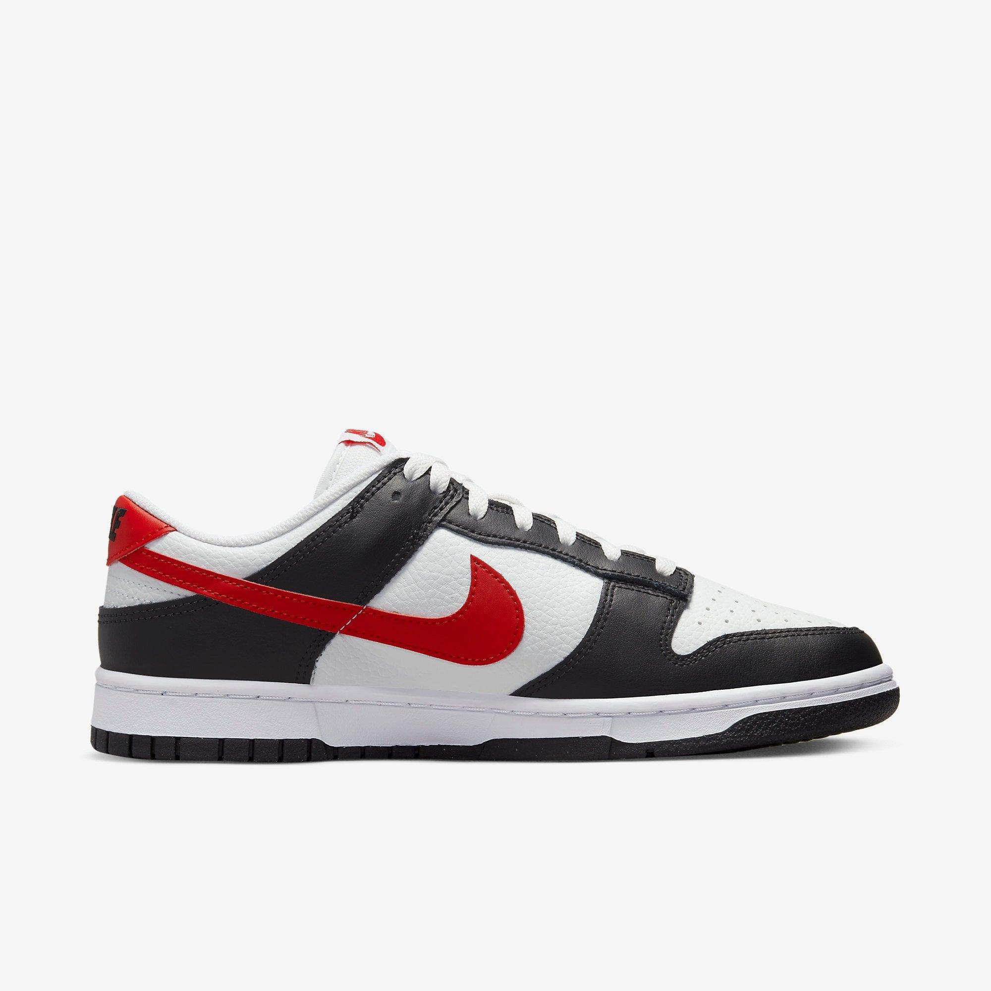 NIKE Dunk Low Black White Red - Foot Arena