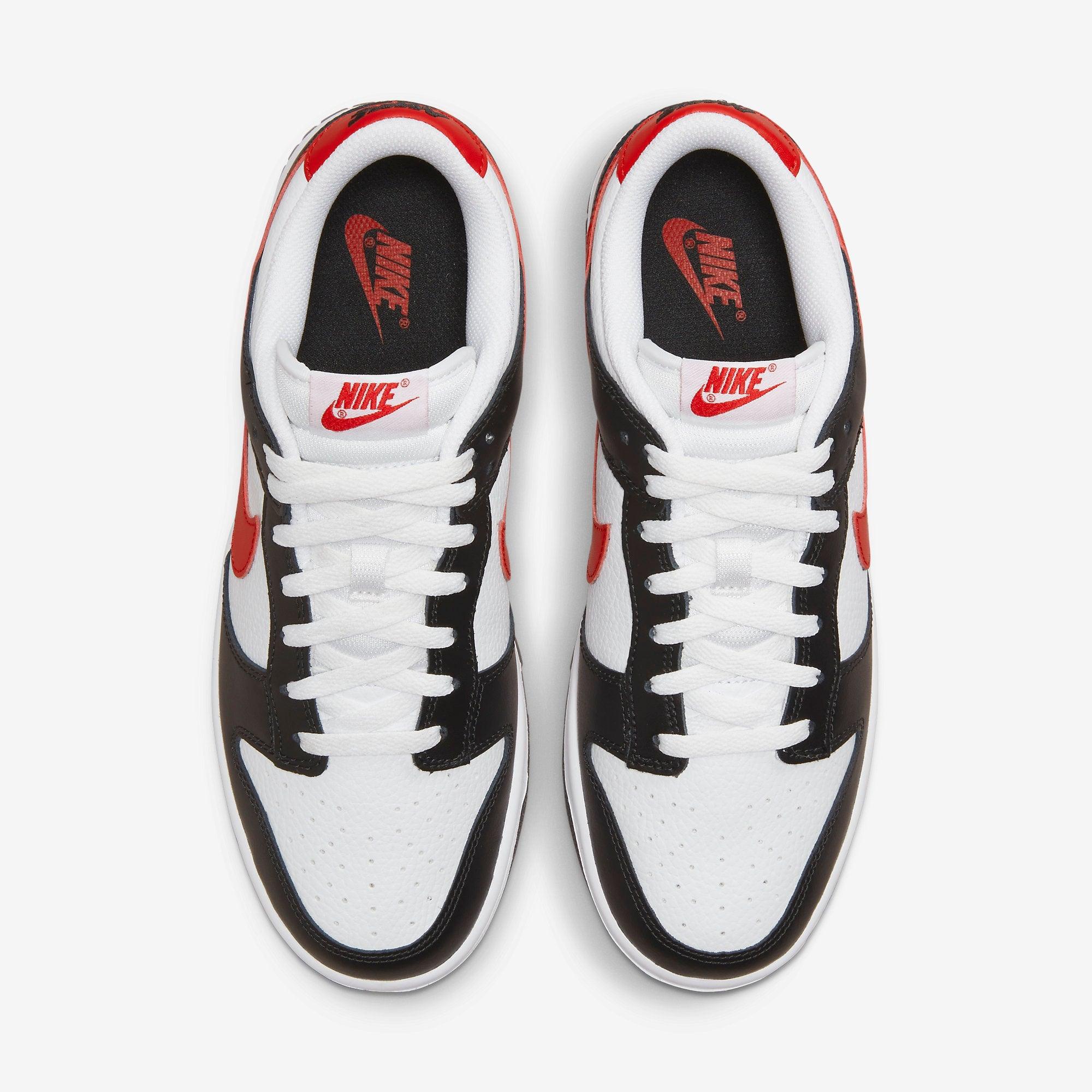 NIKE Dunk Low Black White Red - Foot Arena